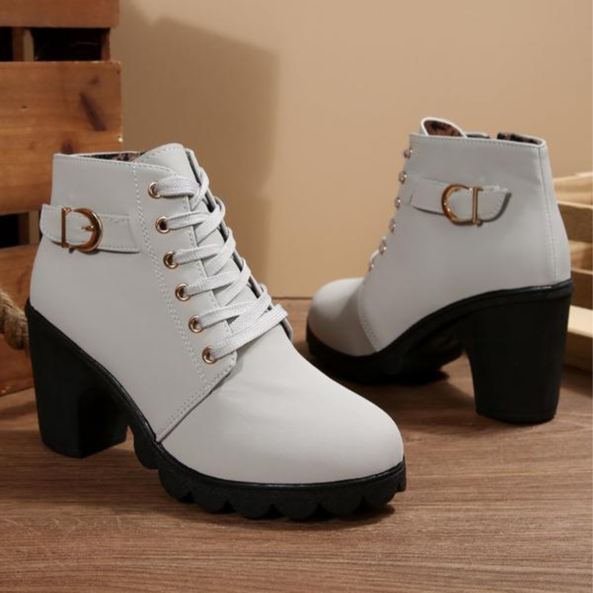 Johanna™ | Elegante Stiefeletten mit Blockabsatz