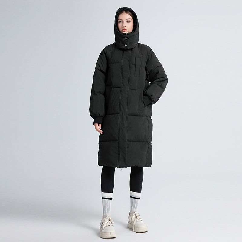 Inge™ | Langer Wintermantel mit Kapuze