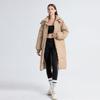 Inge™ | Langer Wintermantel mit Kapuze