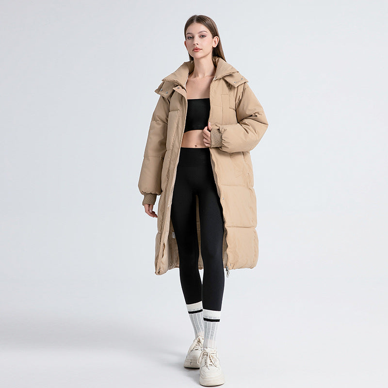 Inge™ | Langer Wintermantel mit Kapuze