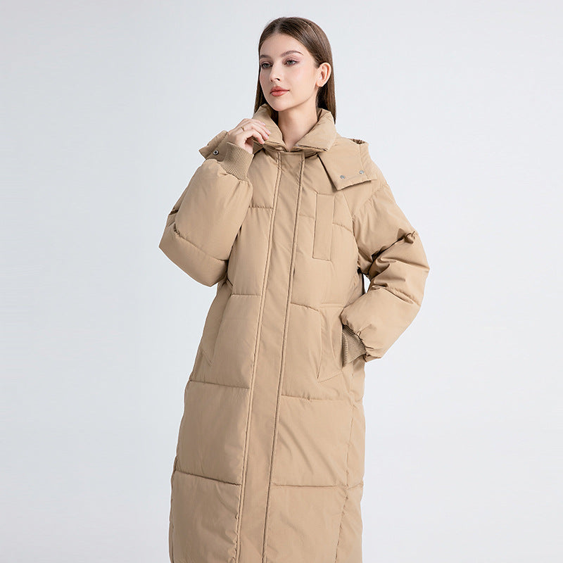 Inge™ | Langer Wintermantel mit Kapuze