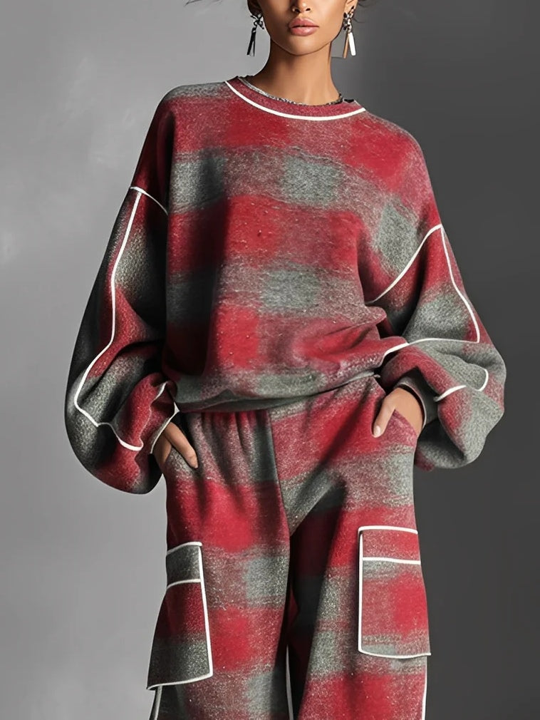 Laura™ | Karierte Strickjacke