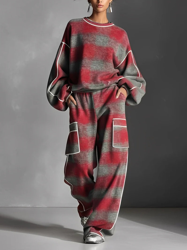Laura™ | Karierte Strickjacke