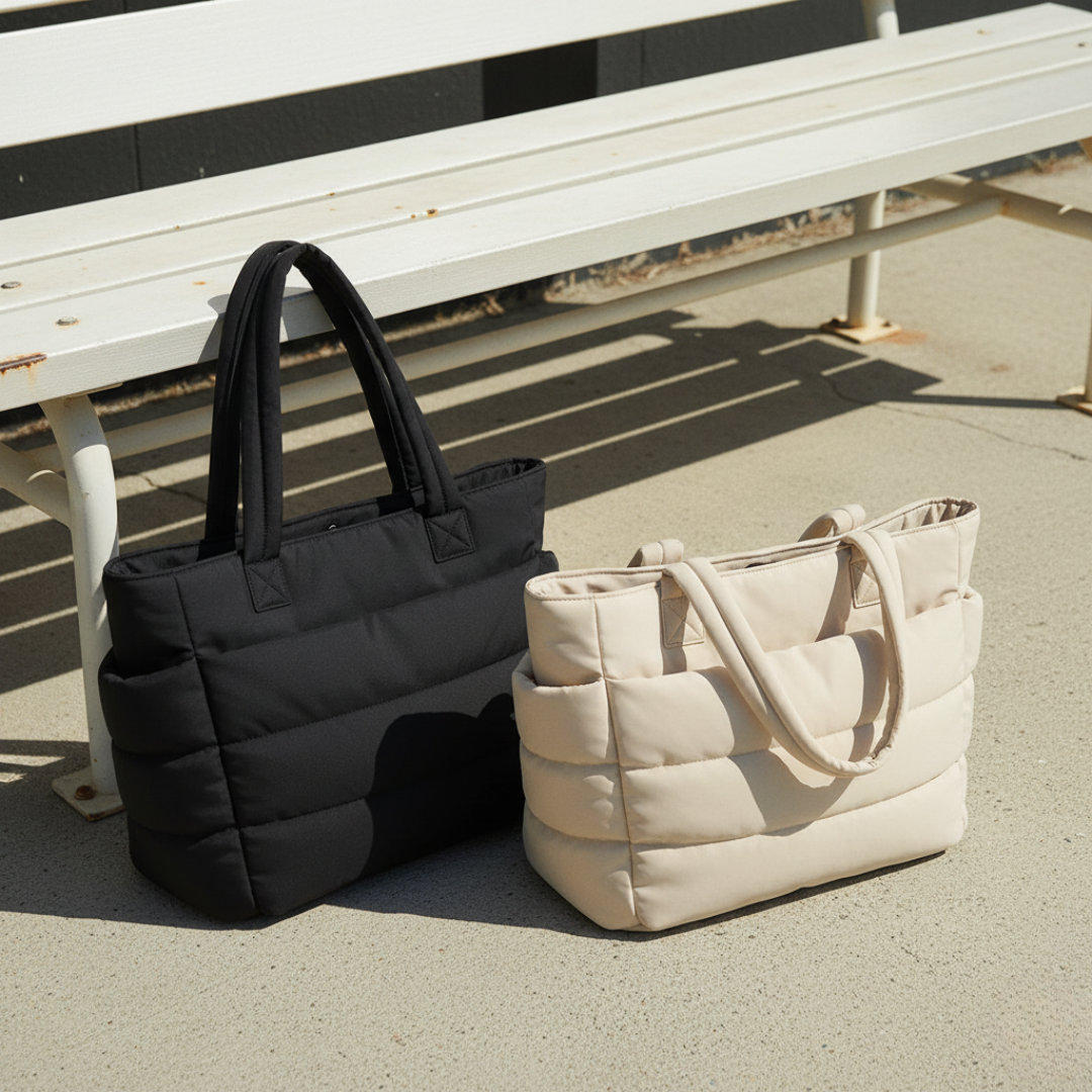 Anja™ | Wasserabweisende Stepp-Shopper-Tasche